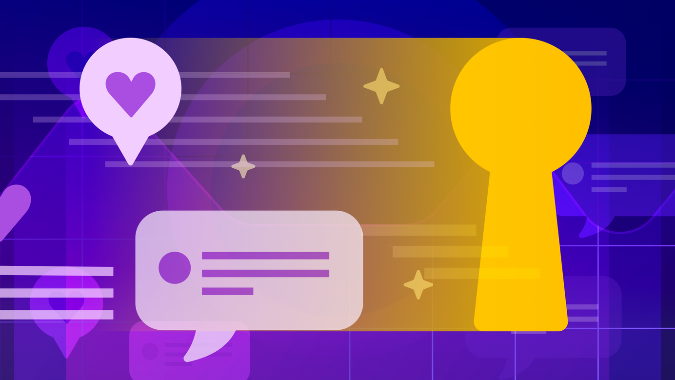 A bunch of customer feedback representing streamline of analytics is going through a shining keyhole.